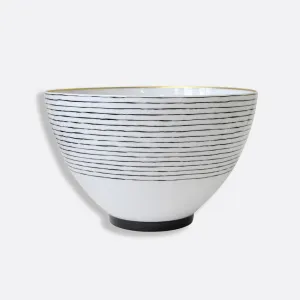 Bernardaud | Aboro Deep Salad Bowl White & Gold & Black
