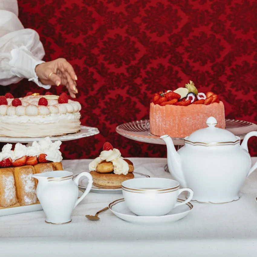 Bernardaud | Pompadour Tea Cup & Saucer