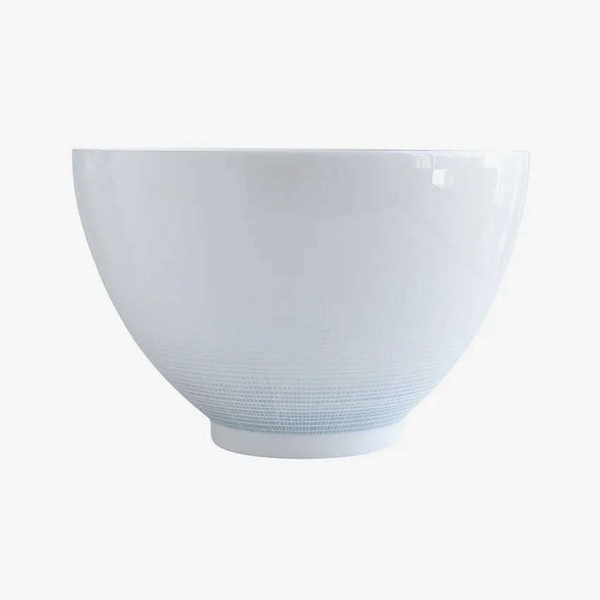 Bernardaud | Saphir Deep Salad Bowl - White & Turquoise