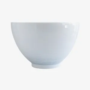 Bernardaud | Saphir Deep Salad Bowl - White & Turquoise