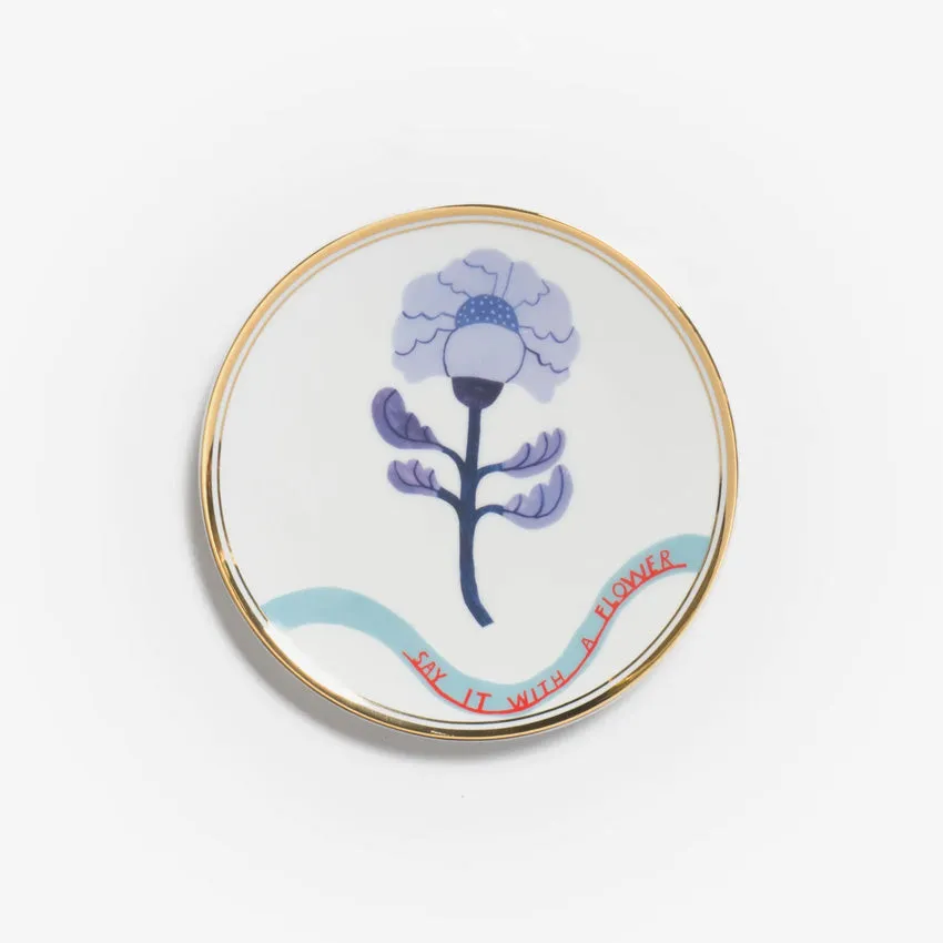 Bitossi Home | Botanica Say It With A Flower Plate - Violet