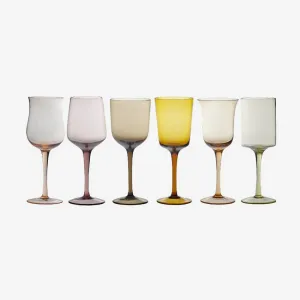 Bitossi Home | Nuance Assorted Goblets  - Set of 6