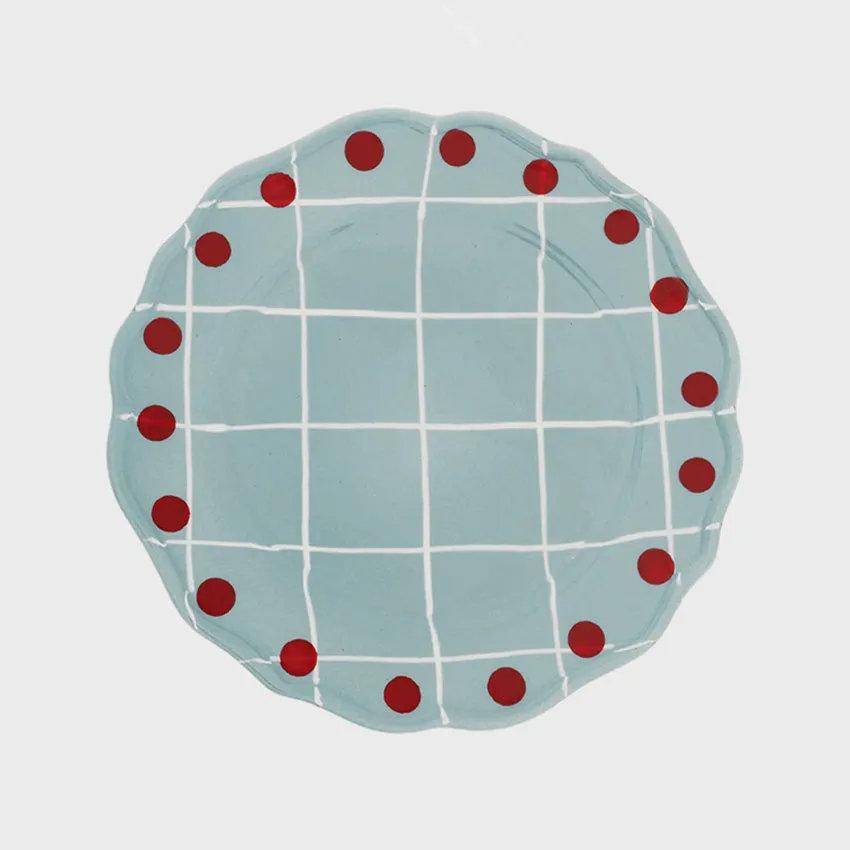 Bitossi Home | Quadri Pois Rim Dinner Plate