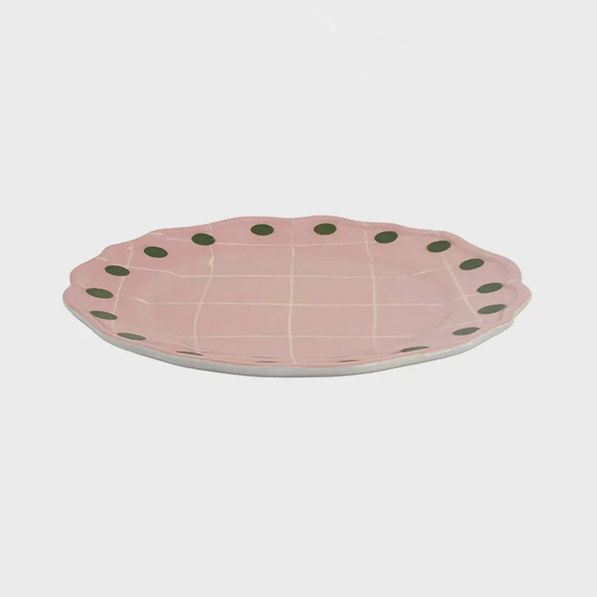 Bitossi Home | Quadri Pois Rim Dinner Plate