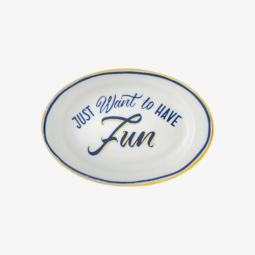 Bitossi Home | The Club Oval Tray - Fun
