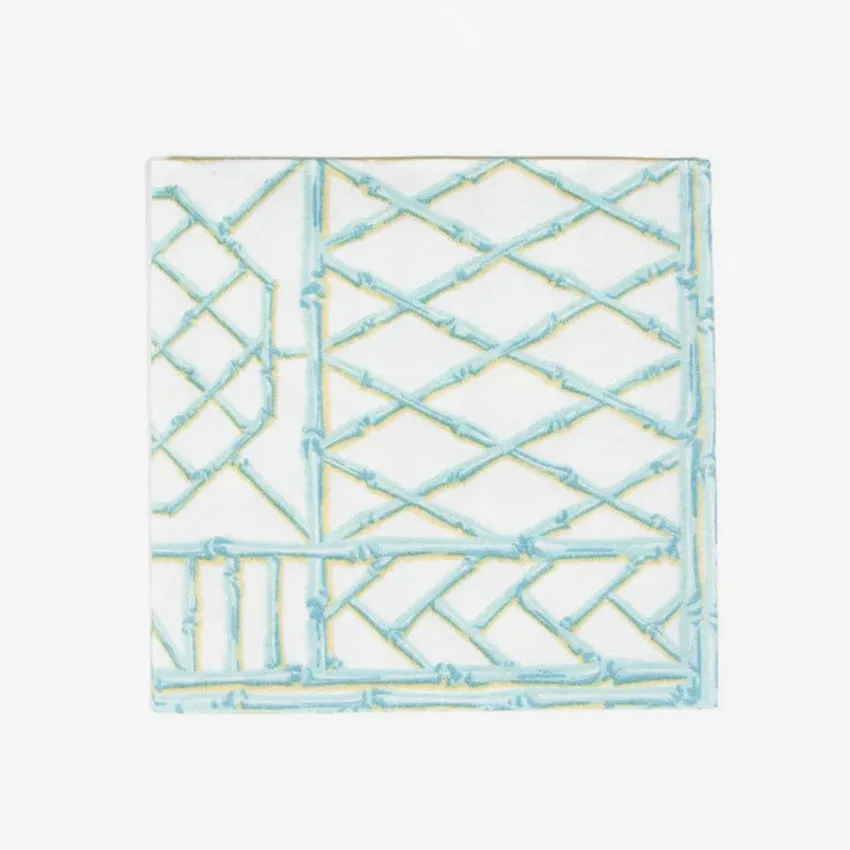 Caspari | Bamboo Screen Paper Linen Napkin