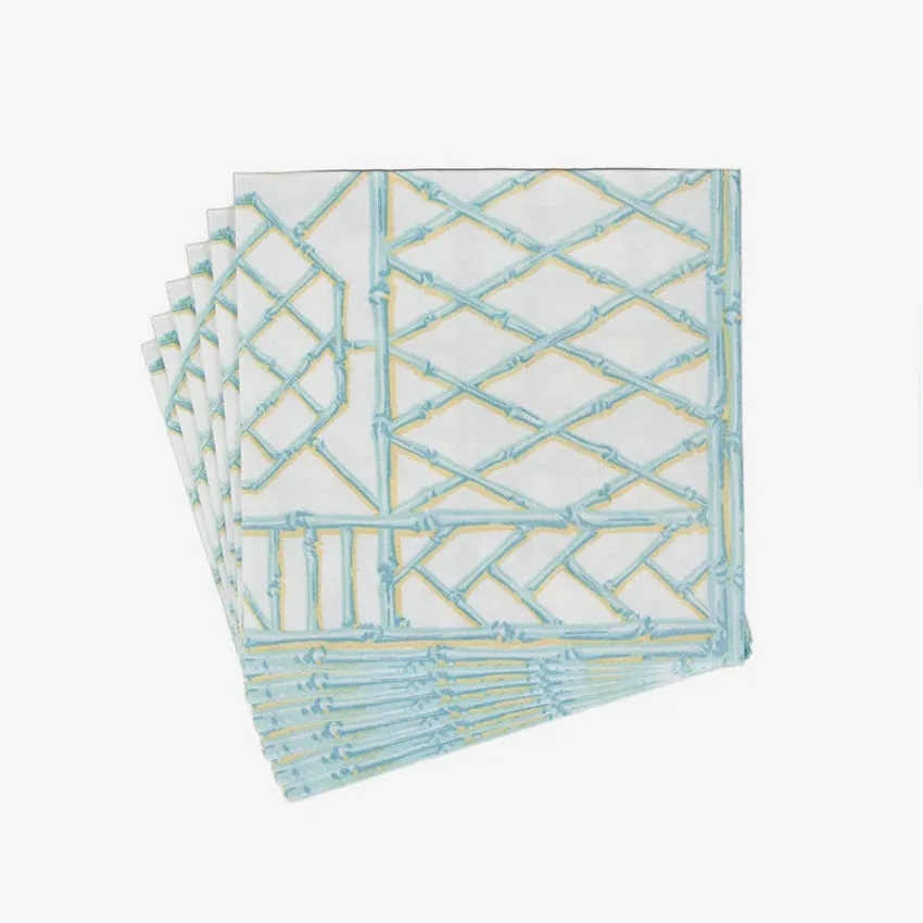 Caspari | Bamboo Screen Paper Linen Napkin
