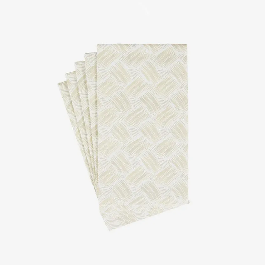 Caspari | Basketry Paper Linen Napkin