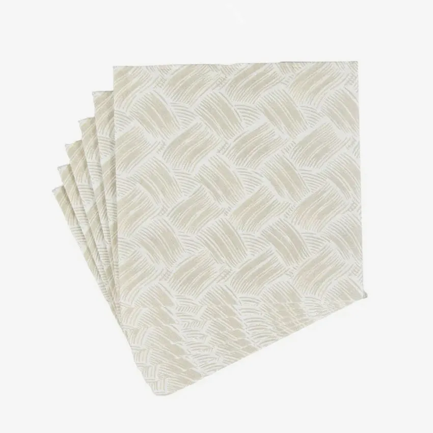 Caspari | Basketry Paper Linen Napkin