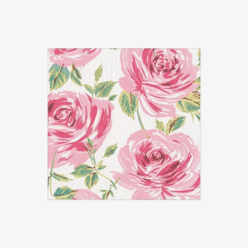 Caspari | Bella Rosa Napkin