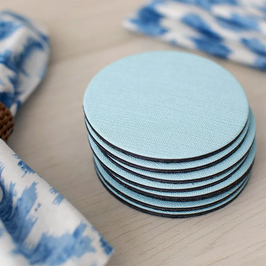 Caspari | Classic Canvas Round Coasters