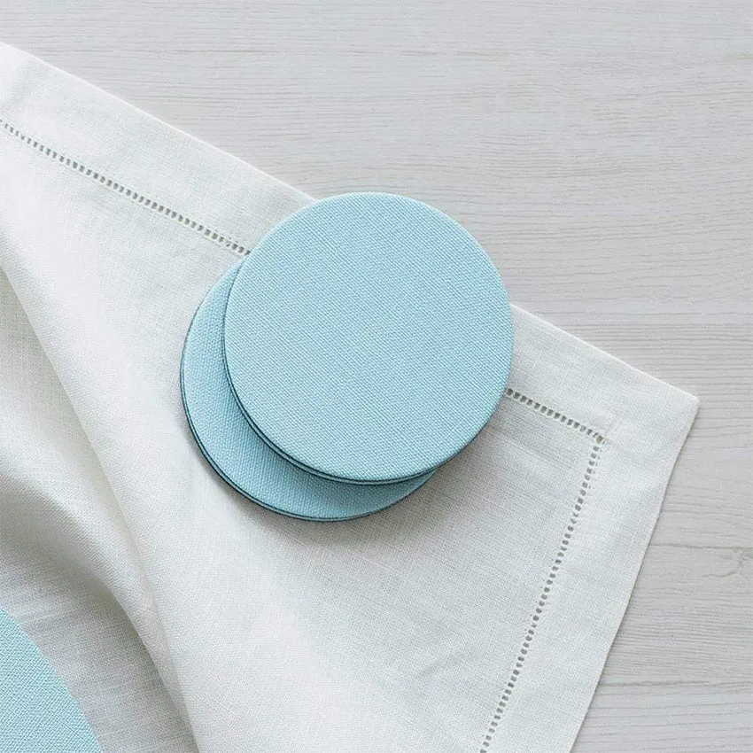 Caspari | Classic Canvas Round Coasters