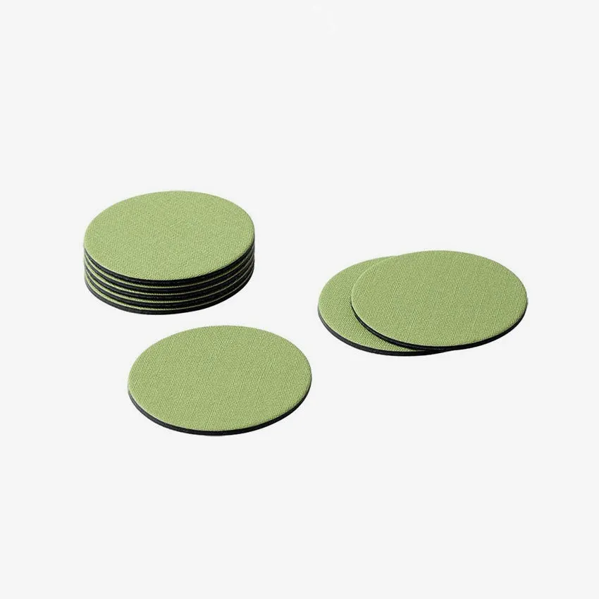 Caspari | Classic Canvas Round Coasters