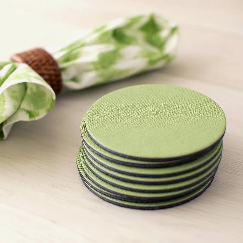 Caspari | Classic Canvas Round Coasters