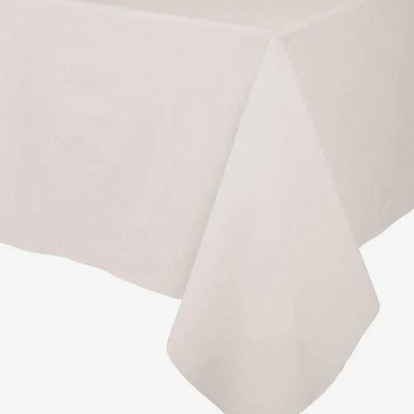 Caspari | Paper Linen Solid Tablecover - Ivory