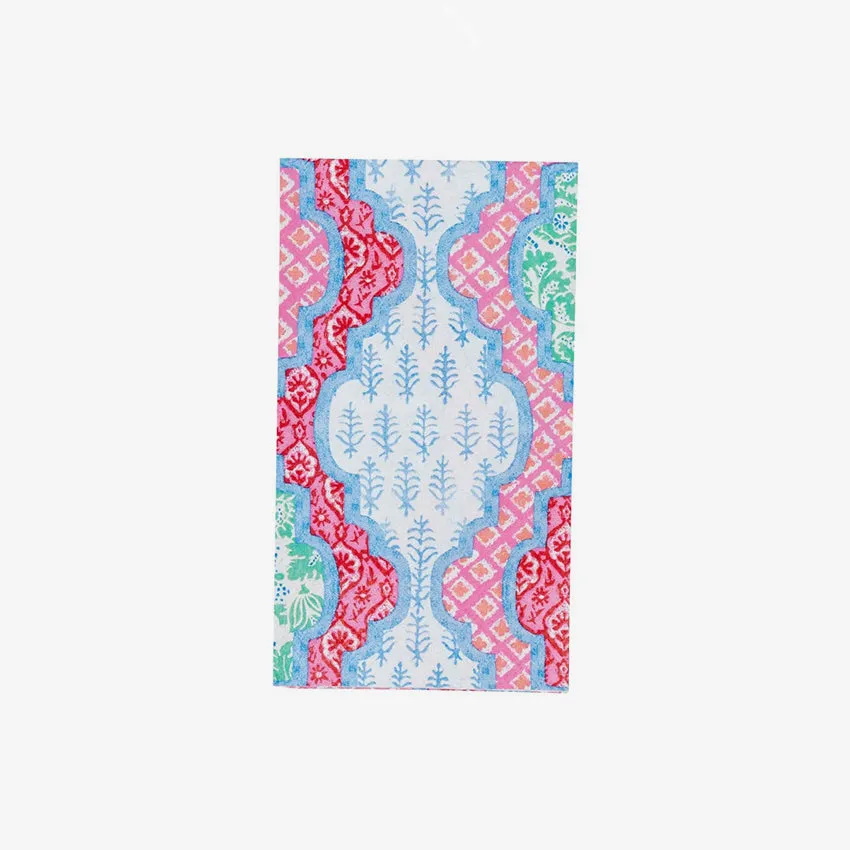 Caspari | Provencale Cotton Pink Multi Napkin