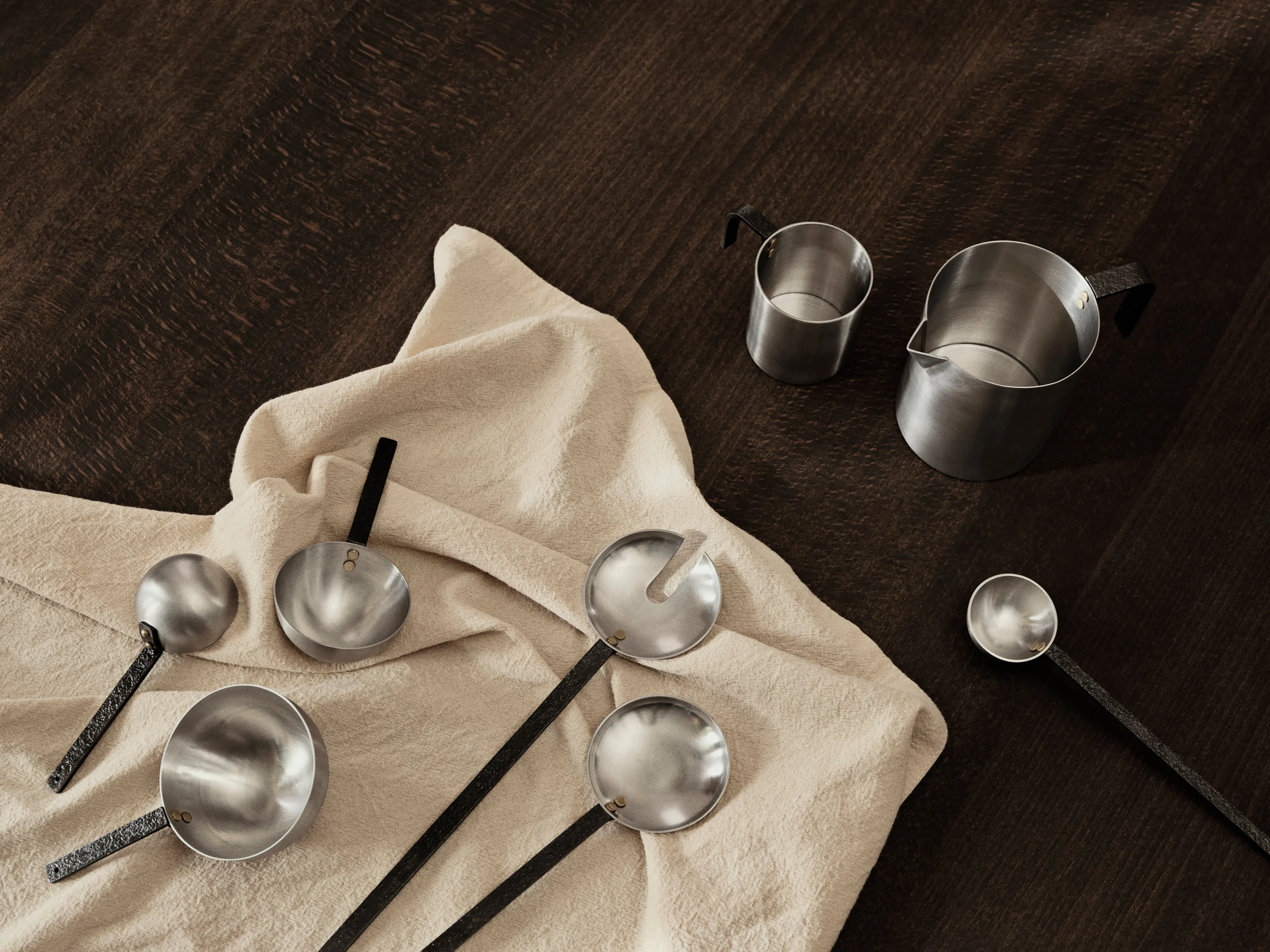 Ferm Living Obra Measuring Spoons Set Of 3 Stainless Steel