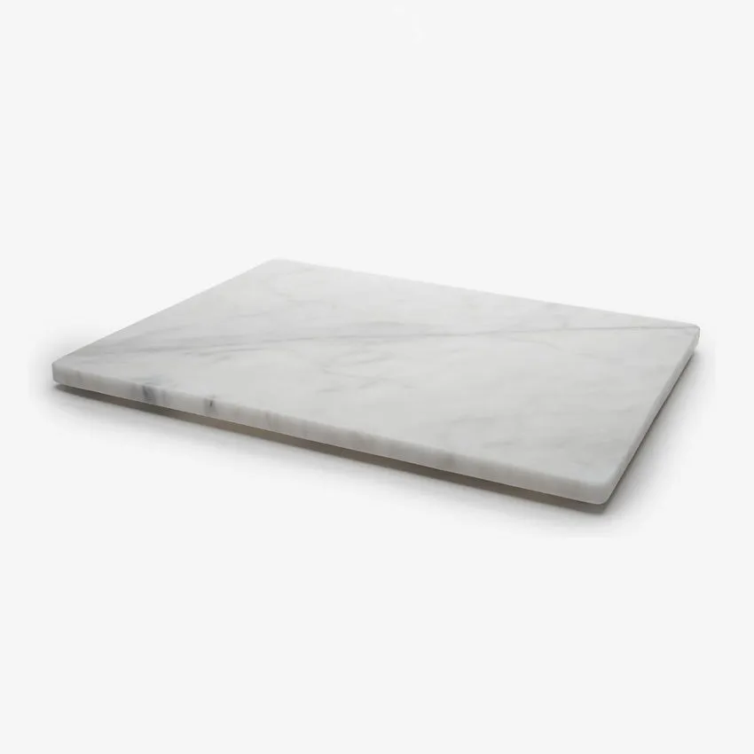 Fox Run | Large White Marble Pastry Board