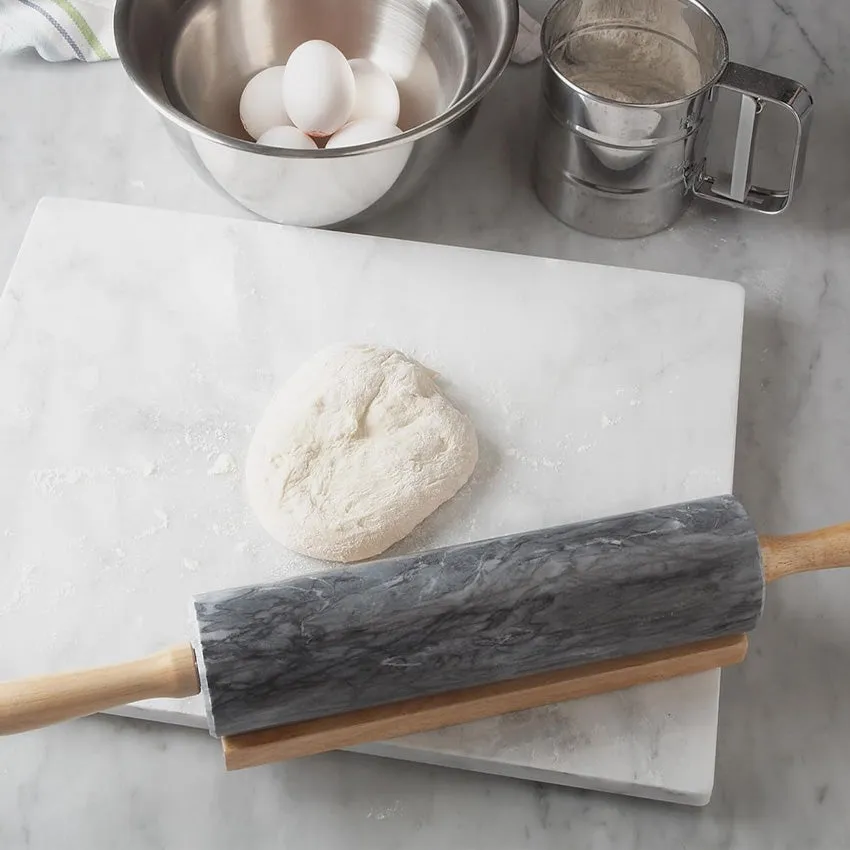 Fox Run | Large White Marble Pastry Board