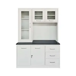 Home Basics Metal Kitchen Cabinet with Upright Door L1200 x W420 x H1850mm