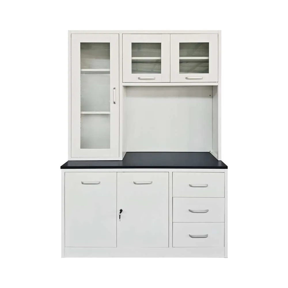 Home Basics Metal Kitchen Cabinet with Upright Door L1200 x W420 x H1850mm
