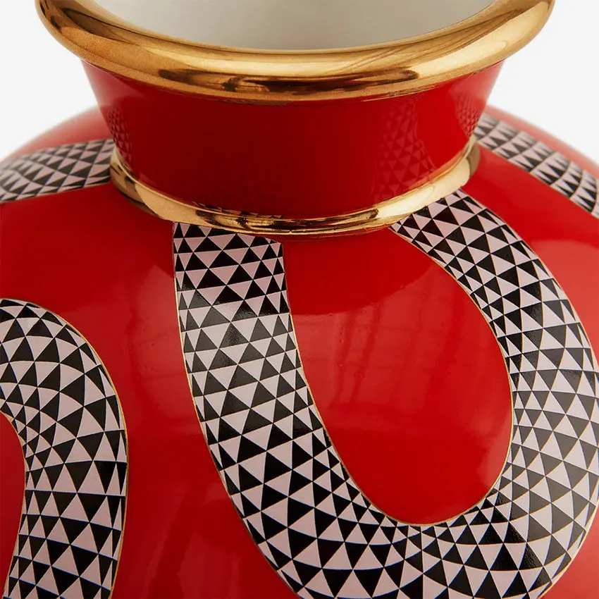 Jonathan Adler | Eden Round Vase - Red