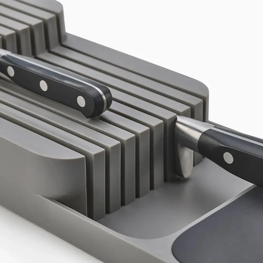 Joseph Joseph | DrawerStore 2-Tier Compact Knife Organizer Size: 15.7x5.6x3 in