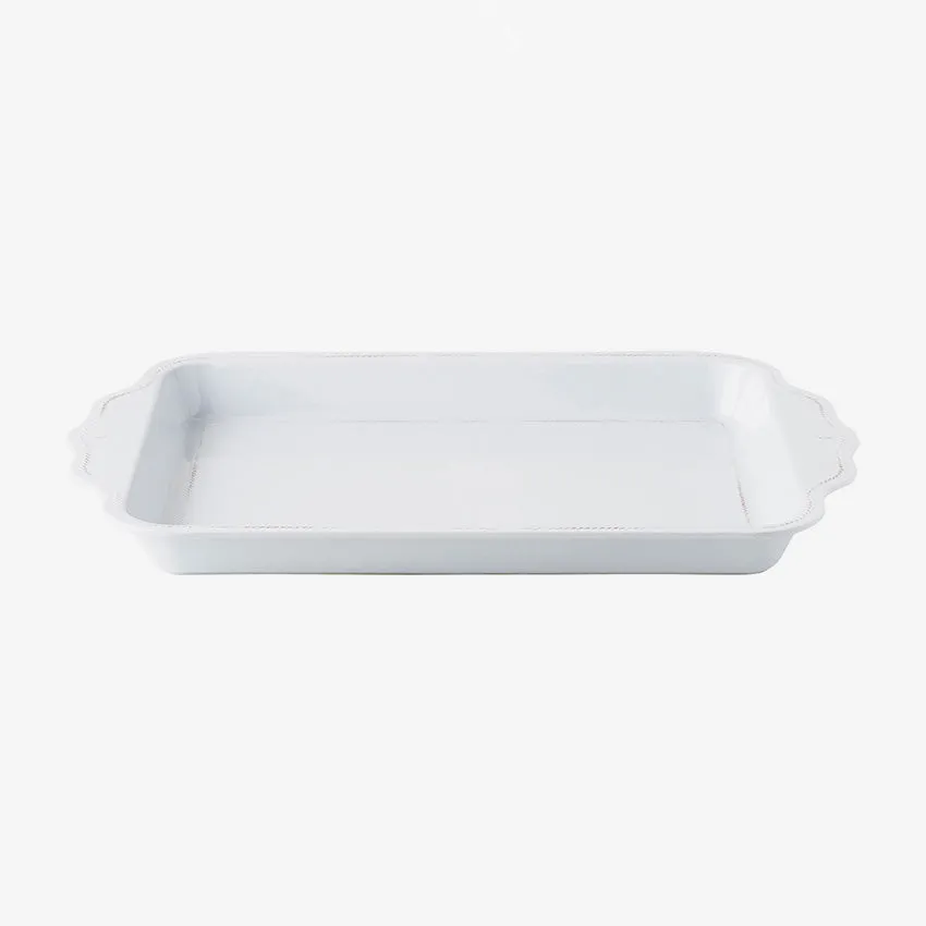Juliska | Berry & Thread Melamine 24" Tray - Whitewash
