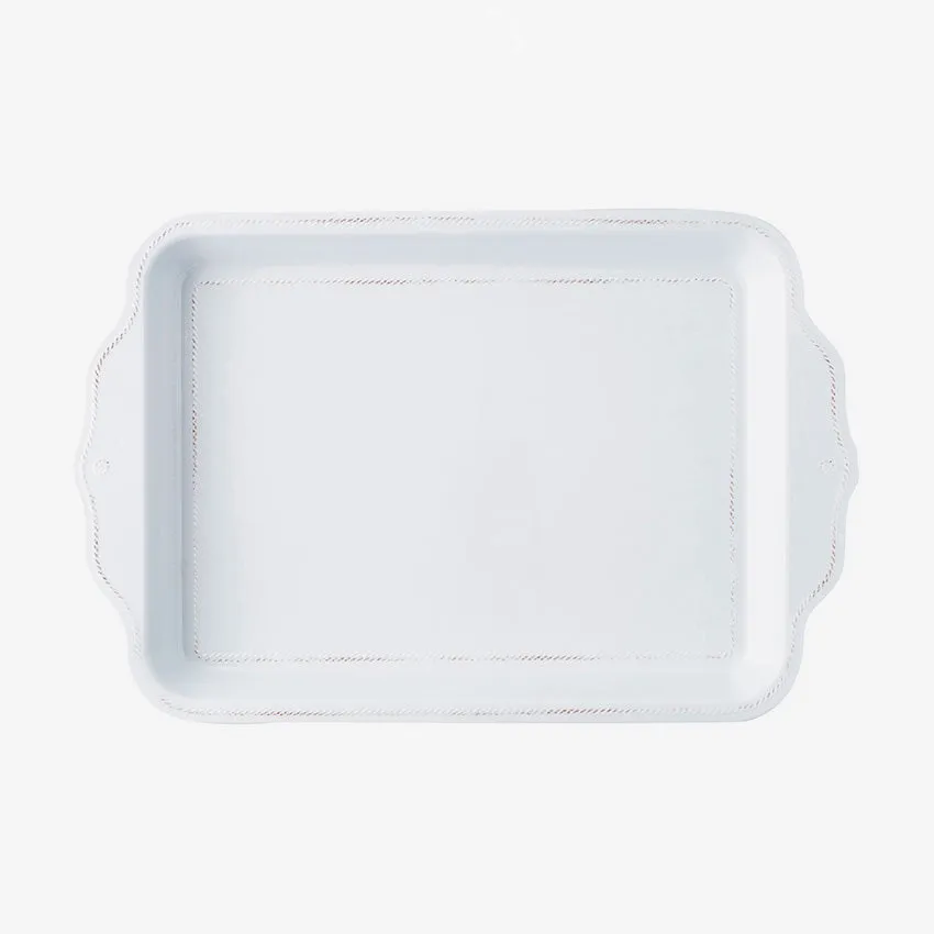 Juliska | Berry & Thread Melamine 24" Tray - Whitewash