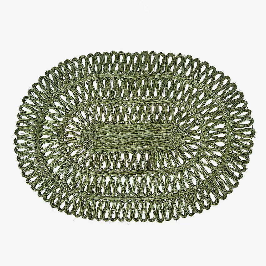 Juliska | Straw Loop Oval Placemat