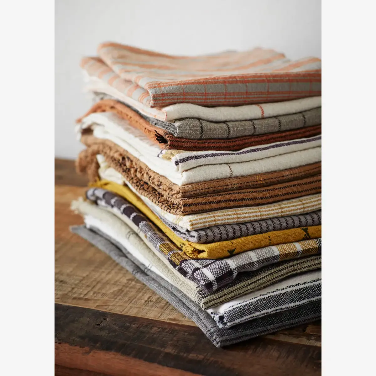 Kitchen Towel - Off White & Tomato