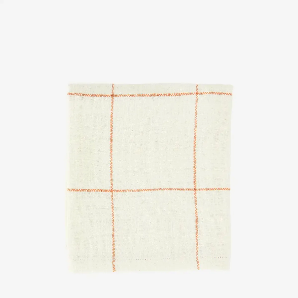 Kitchen Towel - Off White & Tomato