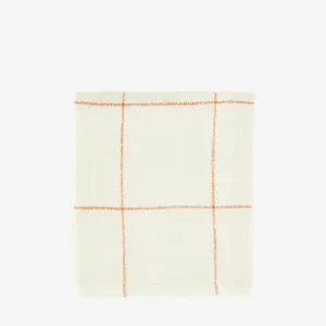 Kitchen Towel - Off White & Tomato