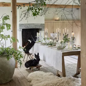 Le Jacquard Franais | Lumire d'toile Tablecloth - White