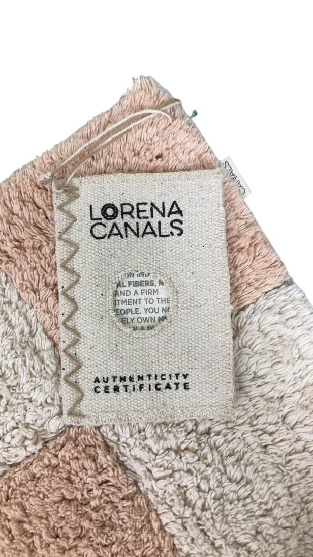 Lorena Canals Kitchen Tiles Washable Rug, 4' X 5'3", Rose