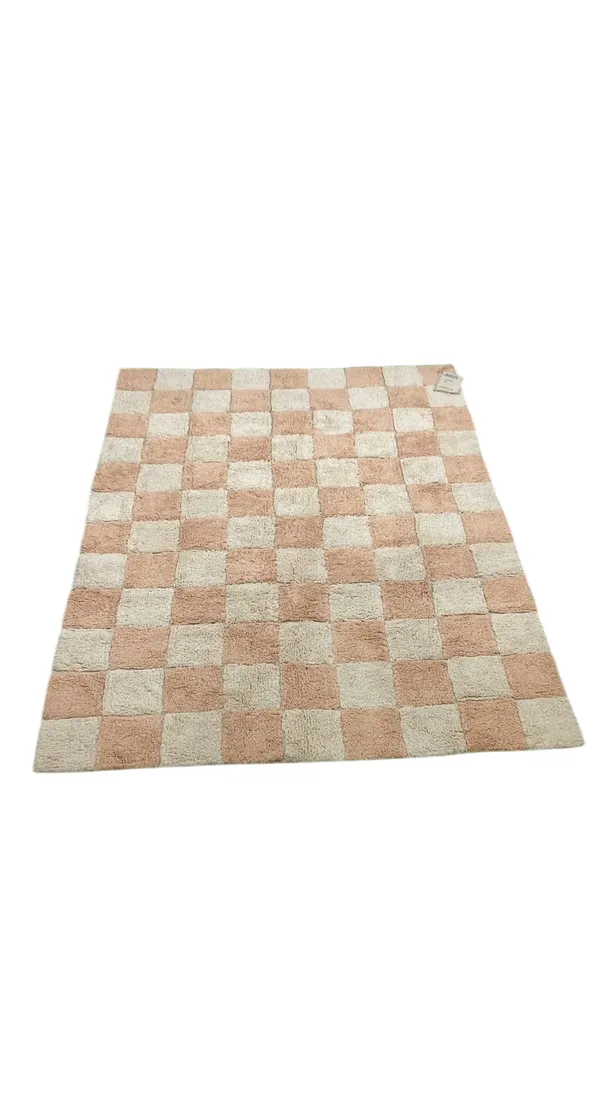 Lorena Canals Kitchen Tiles Washable Rug, 4' X 5'3", Rose