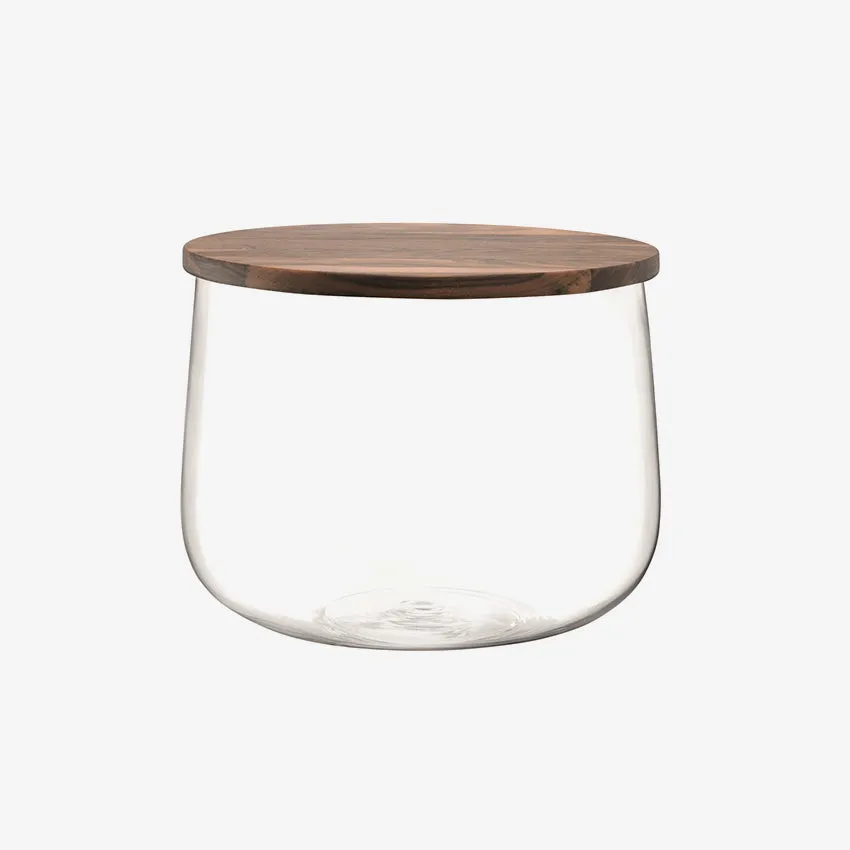 Lsa | City Bowl With Walnut Lid