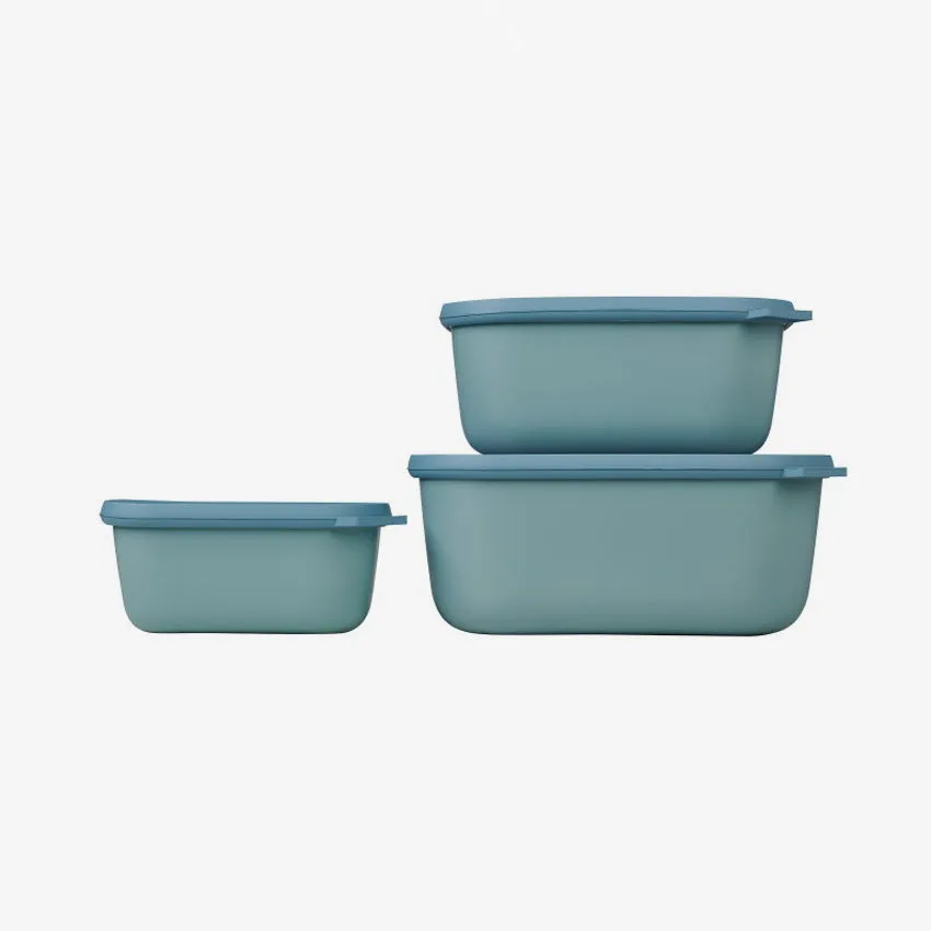 Mepal | Cirqula Multi-Bowl 3PC/ST Rect Deep (750 1500 3000)