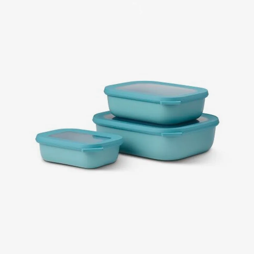 Mepal | Cirqula Multi-Bowls 3PC/ST Rect Shallow