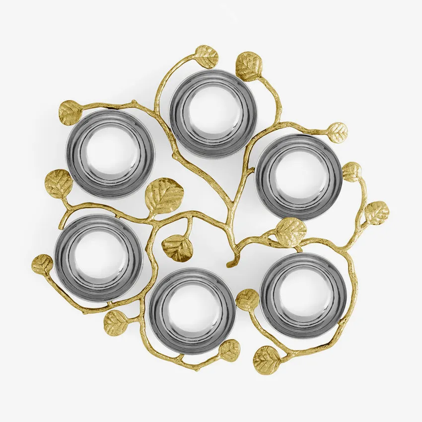 Michael Aram | Botanical Leaf Gold Seder Plate