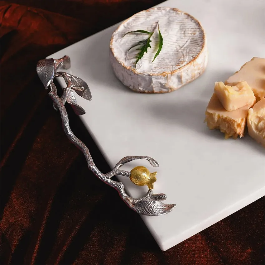 Michael Aram | Pomegranate Cheeseboard & Spreader - Silver & Gold