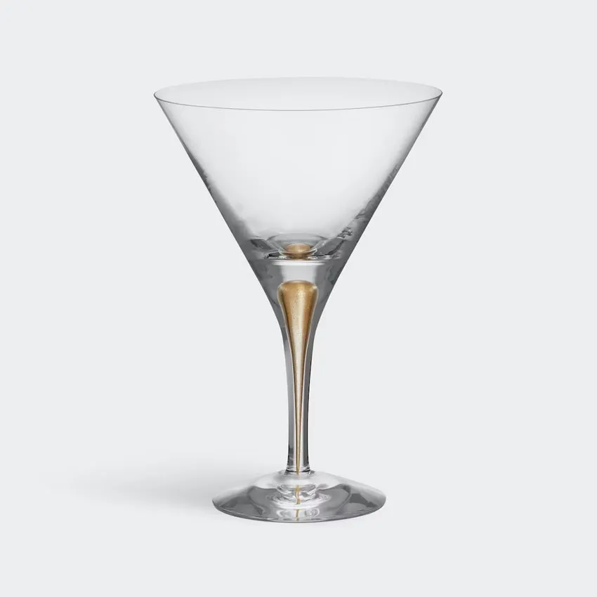 Orrefors | Intermezzo Gold Martini - Set of 2