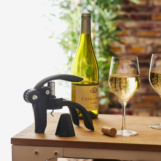 Peugeot | Baltaz Dark Lever Corkscrew With Foil Cutter - Black