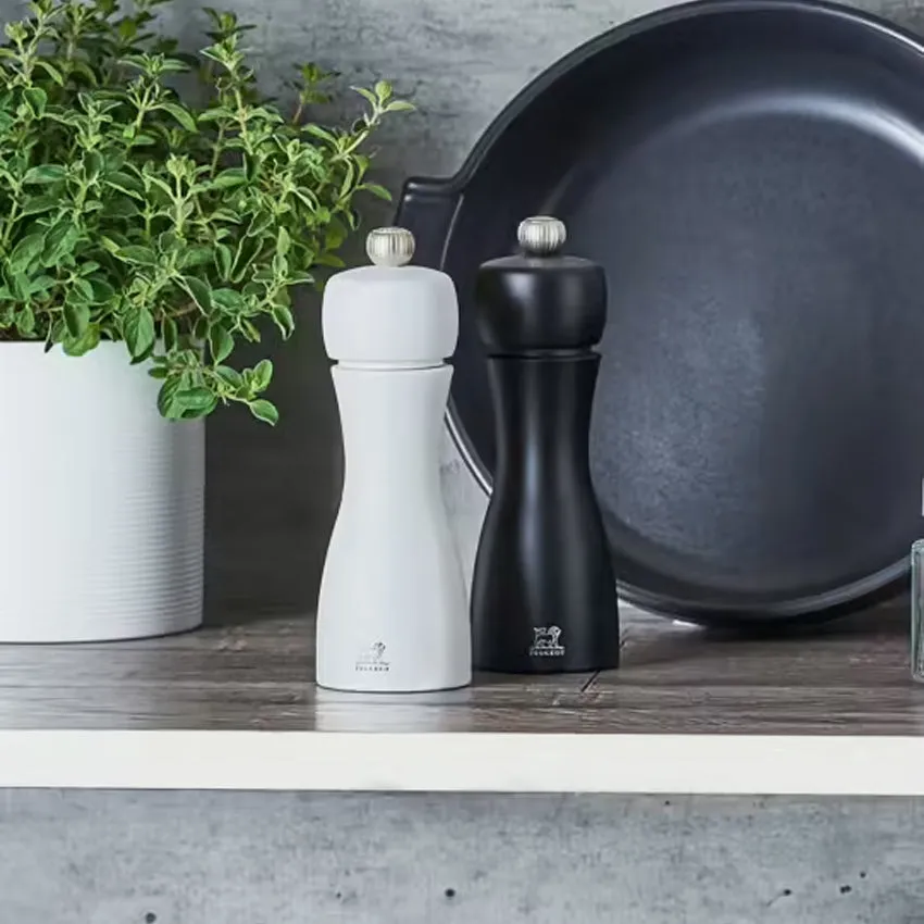 Peugeot | Tahiti Duo Wood Pepper and Salt Mills - White, Black