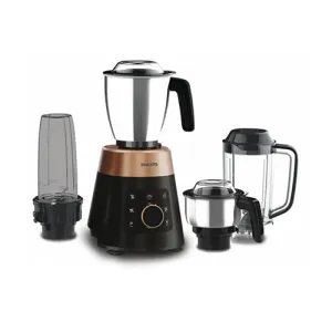 Philips 1000 Watt 4 Jars Black Mixer Grinder with 5 Preset Modes - HL7778/00