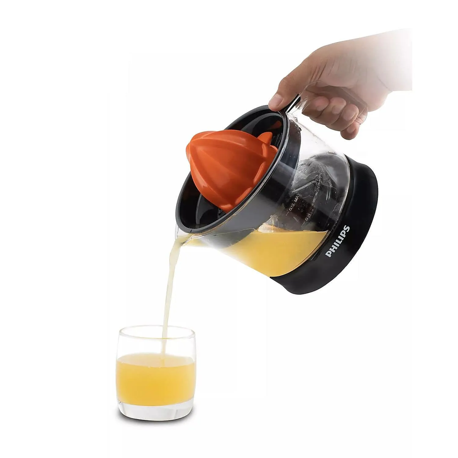 Philips Citrus Press Juicer 25Watt 0.5 Ltr Transparent & Black - HR2788/00