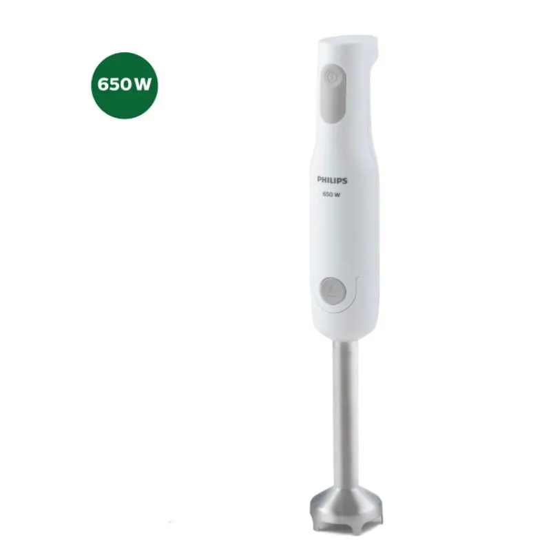 Philips Daily Collection 650 Watt Hand Blender White with Detachable Steel Rod - HL1600/00