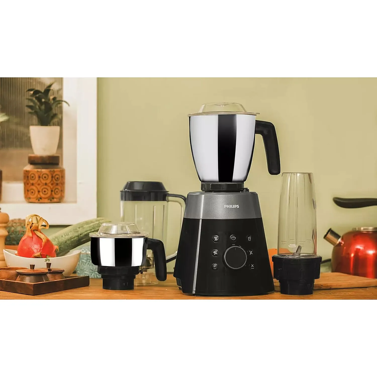 Philips Mixer Grinder - More power Less noise 750 Watt - HL7777/00