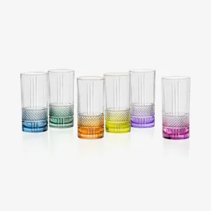 RCR | Brillante Colour HB Tumbler - Set of 6